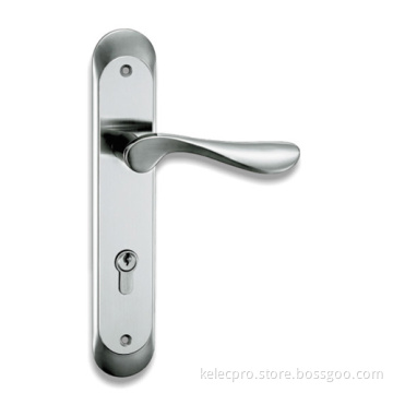 Stainless Door Handle with Brass Lock Body (KL-DH8501)